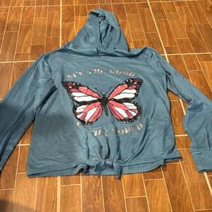 🌈4/$25🌈 SO Teal Butterfly Top
